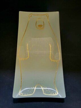 Bath & Body Works Polar Bear Glass Plate